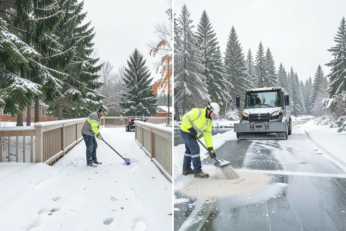 Veterinary Clinic Snow Removal in Tukwila, King County, WA - Map customer parking, entrance walks, and after-hours access