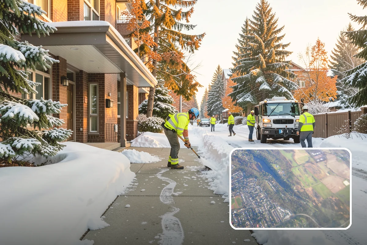 Walk-Behind Snow Blowing in Algona, King County, WA - Precise clearing of sidewalks and entries