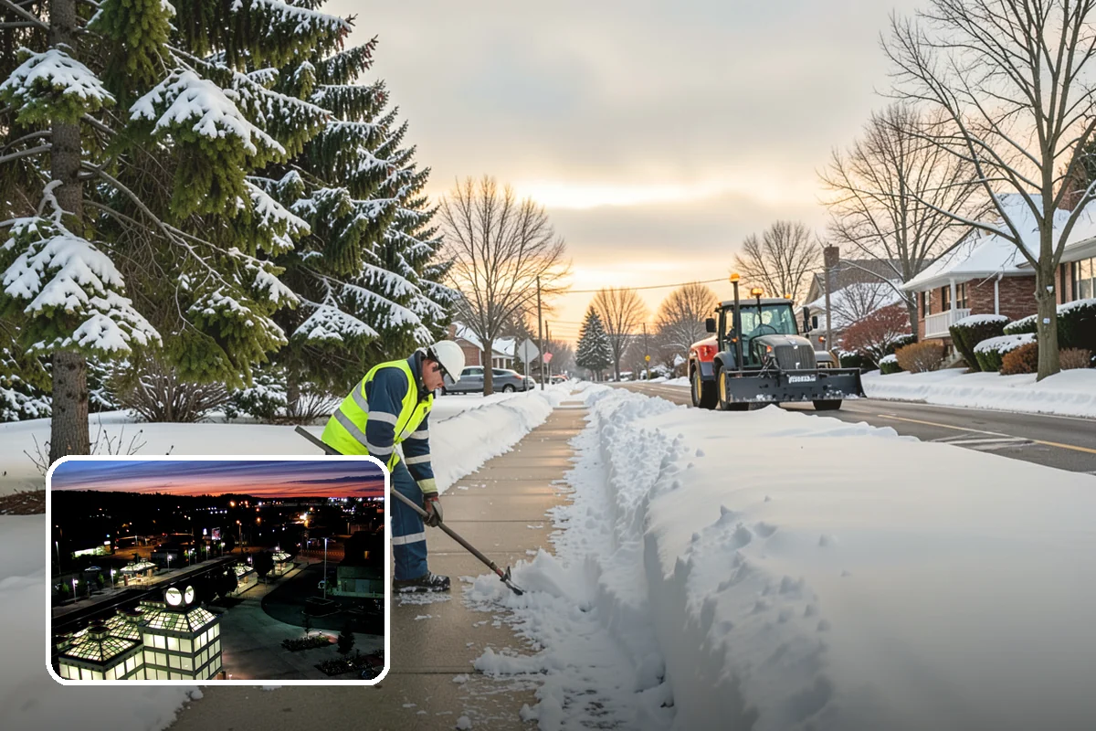 Walk-Behind Snow Blowing in Auburn, King County, WA - Precise clearing of sidewalks and entries