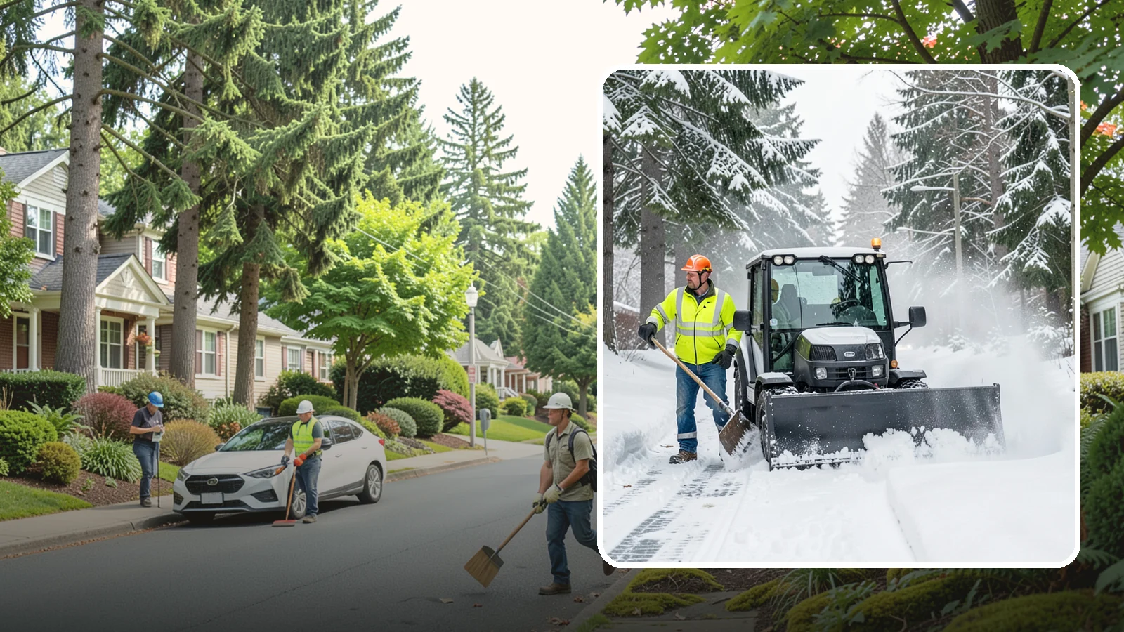 Walk-Behind Snow Blowing in Beaux Arts Village, King County, WA - Our walk-behind blowers handle sidewalks, entryways, and tight spaces where precision matters most.