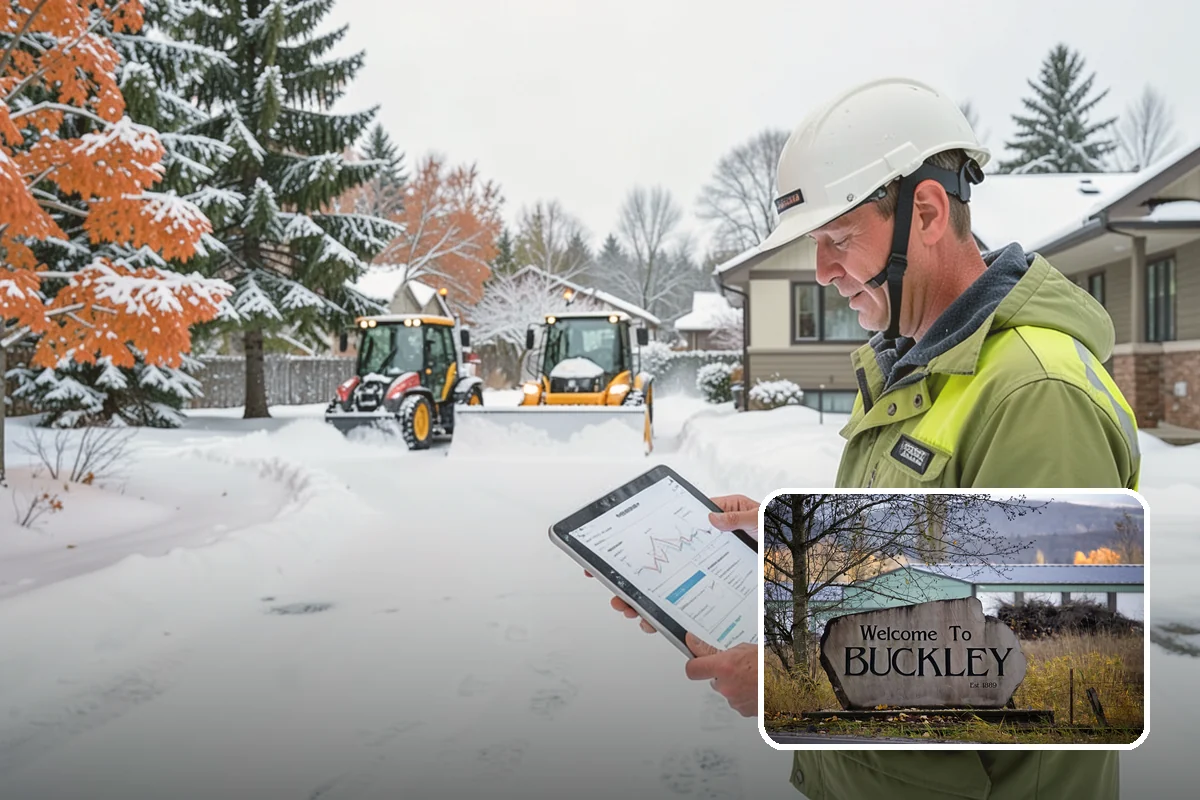 Walk-Behind Snow Blowing in Buckley, Pierce County, WA - Precise clearing of sidewalks and entries