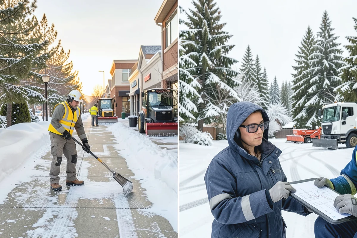 Walk-Behind Snow Blowing in Buckley, Pierce County, WA - Map pedestrian routes and priority entries