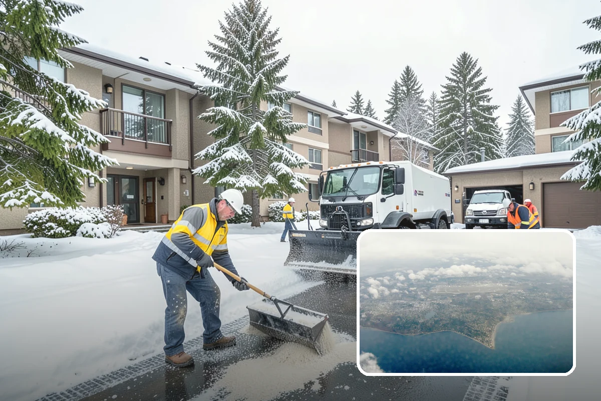 Walk-Behind Snow Blowing in Burien, King County, WA - Precise clearing of sidewalks and entries