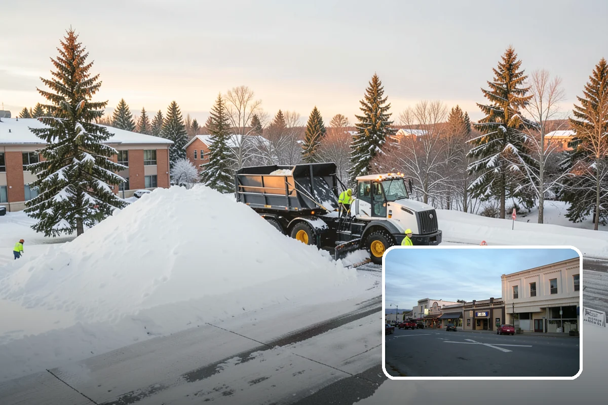 Walk-Behind Snow Blowing in Burlington, Skagit County, WA - Precise clearing of sidewalks and entries