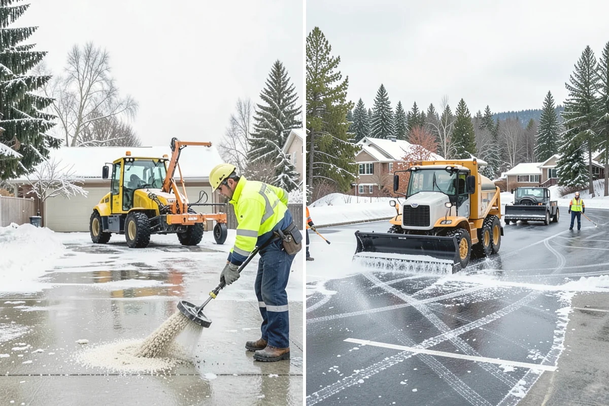 Walk-Behind Snow Blowing in Burlington, Skagit County, WA - Map pedestrian routes and priority entries