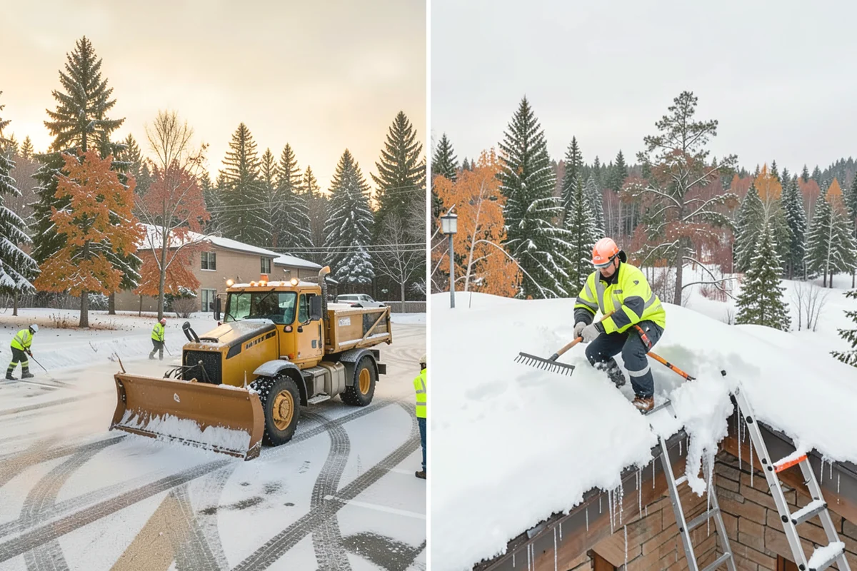 Walk-Behind Snow Blowing in Carnation, King County, WA - Map pedestrian routes and priority entries