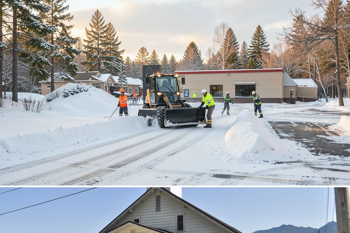Walk-Behind Snow Blowing in Concrete, Skagit County, WA - Walk-behind blowing is essential for pedestrian safety throughout the December-to-February snow window.