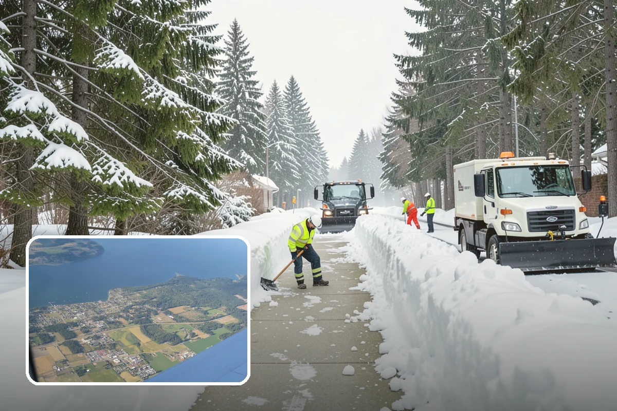 Walk-Behind Snow Blowing in Coupeville, Island County, WA - Precise clearing of sidewalks and entries