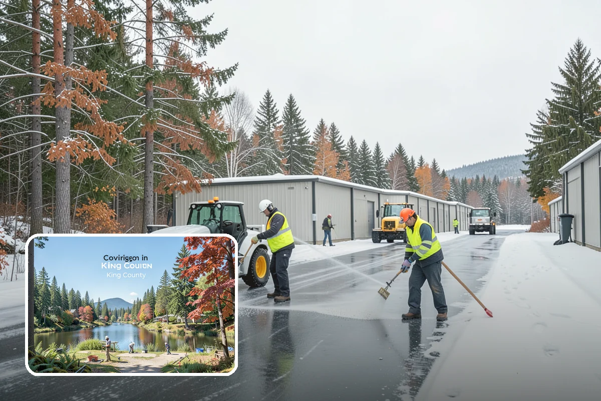 Walk-Behind Snow Blowing in Covington, King County, WA - Precise clearing of sidewalks and entries