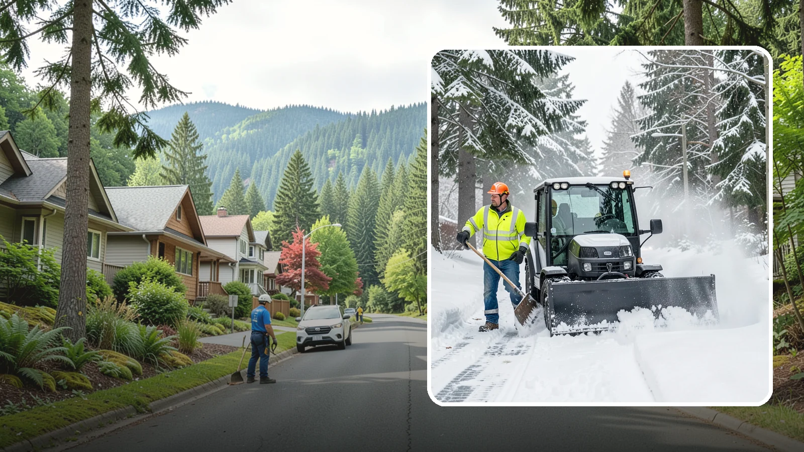 Walk-Behind Snow Blowing in Darrington, Snohomish County, WA - Our walk-behind blowers handle sidewalks, entryways, and tight spaces where precision matters most.