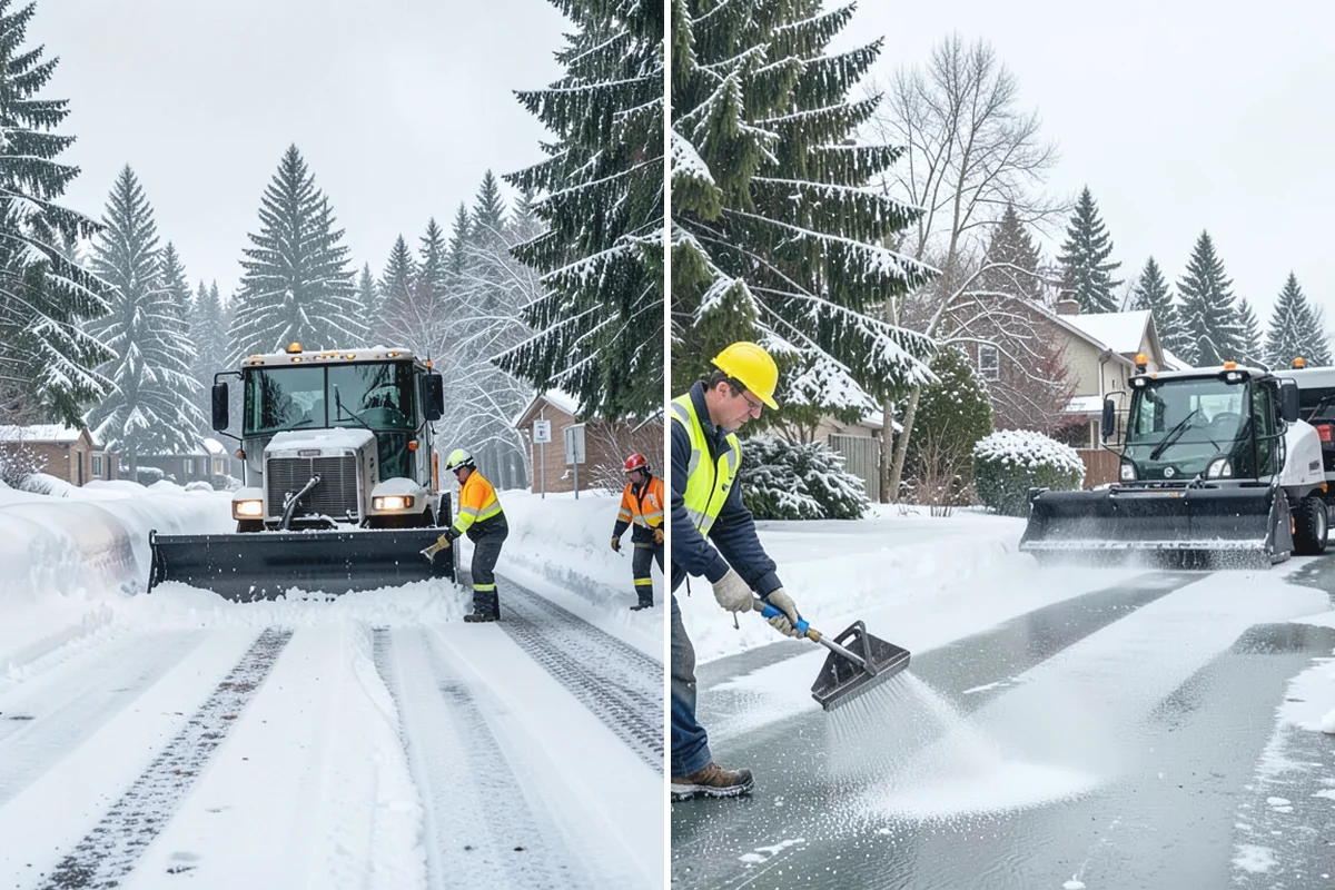 Walk-Behind Snow Blowing in Darrington, Snohomish County, WA - Map pedestrian routes and priority entries