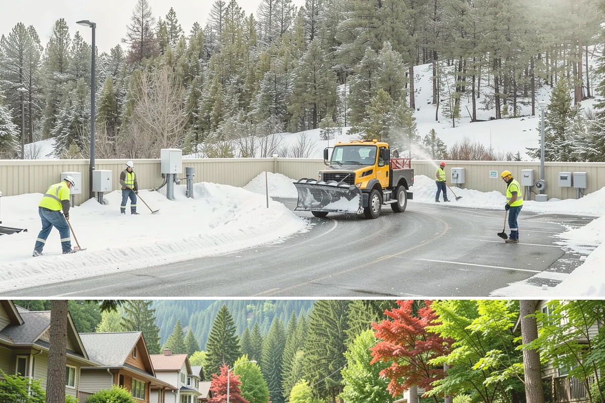 Walk-Behind Snow Blowing in Darrington, Snohomish County, WA - Walk-behind blowing is essential for pedestrian safety throughout the December-to-February snow window.