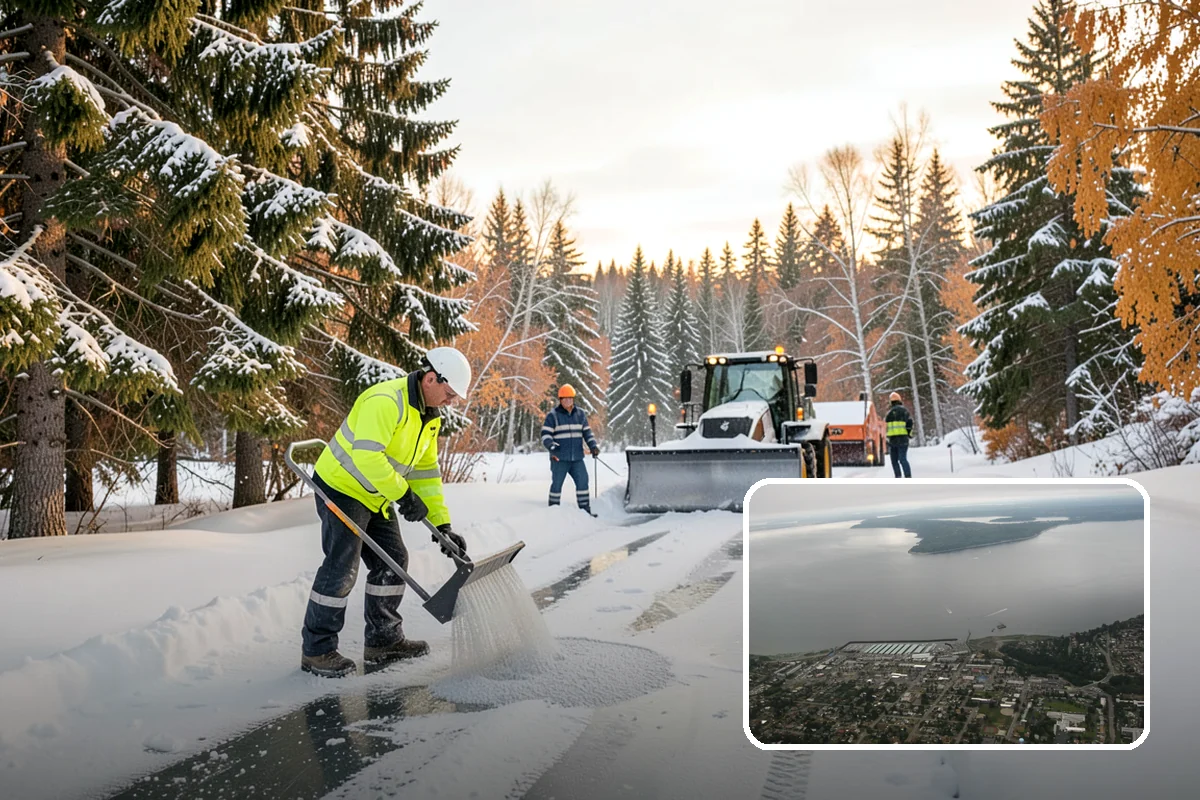 Walk-Behind Snow Blowing in Des Moines, King County, WA - Precise clearing of sidewalks and entries
