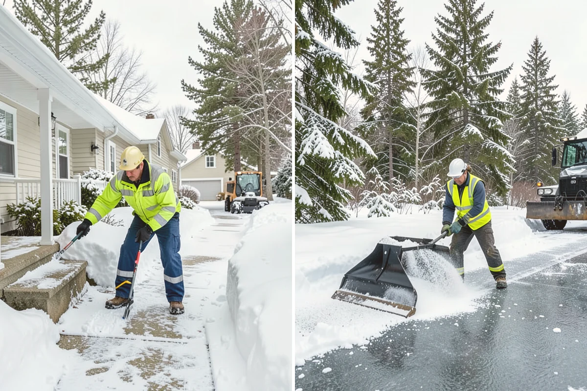 Walk-Behind Snow Blowing in Edmonds, Snohomish County, WA - Map pedestrian routes and priority entries