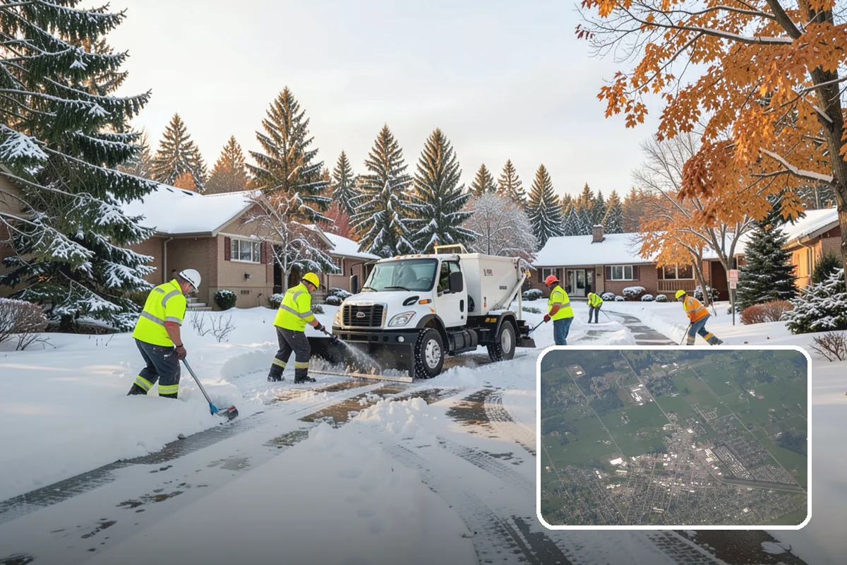 Walk-Behind Snow Blowing in Enumclaw, King County, WA - Precise clearing of sidewalks and entries