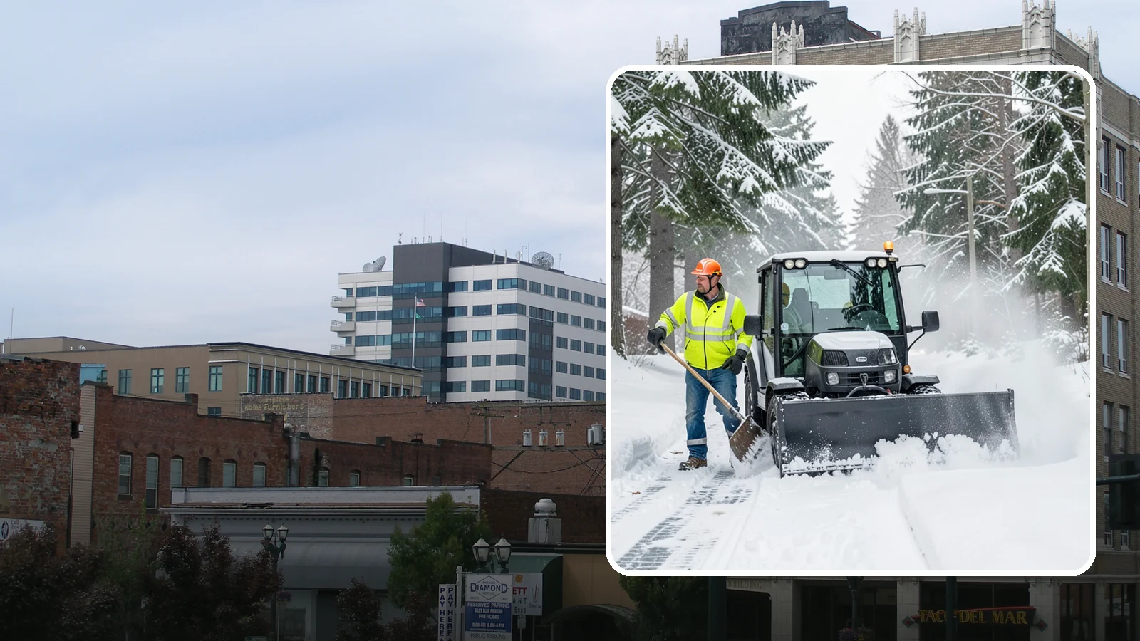Walk-Behind Snow Blowing in Everett, Snohomish County, WA - Our walk-behind blowers handle sidewalks, entryways, and tight spaces where precision matters most.