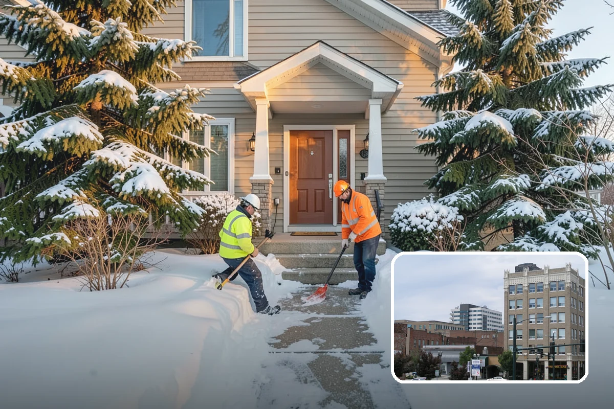 Walk-Behind Snow Blowing in Everett, Snohomish County, WA - Precise clearing of sidewalks and entries