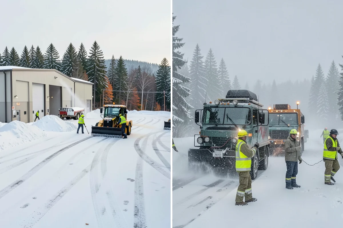 Walk-Behind Snow Blowing in Everett, Snohomish County, WA - Map pedestrian routes and priority entries