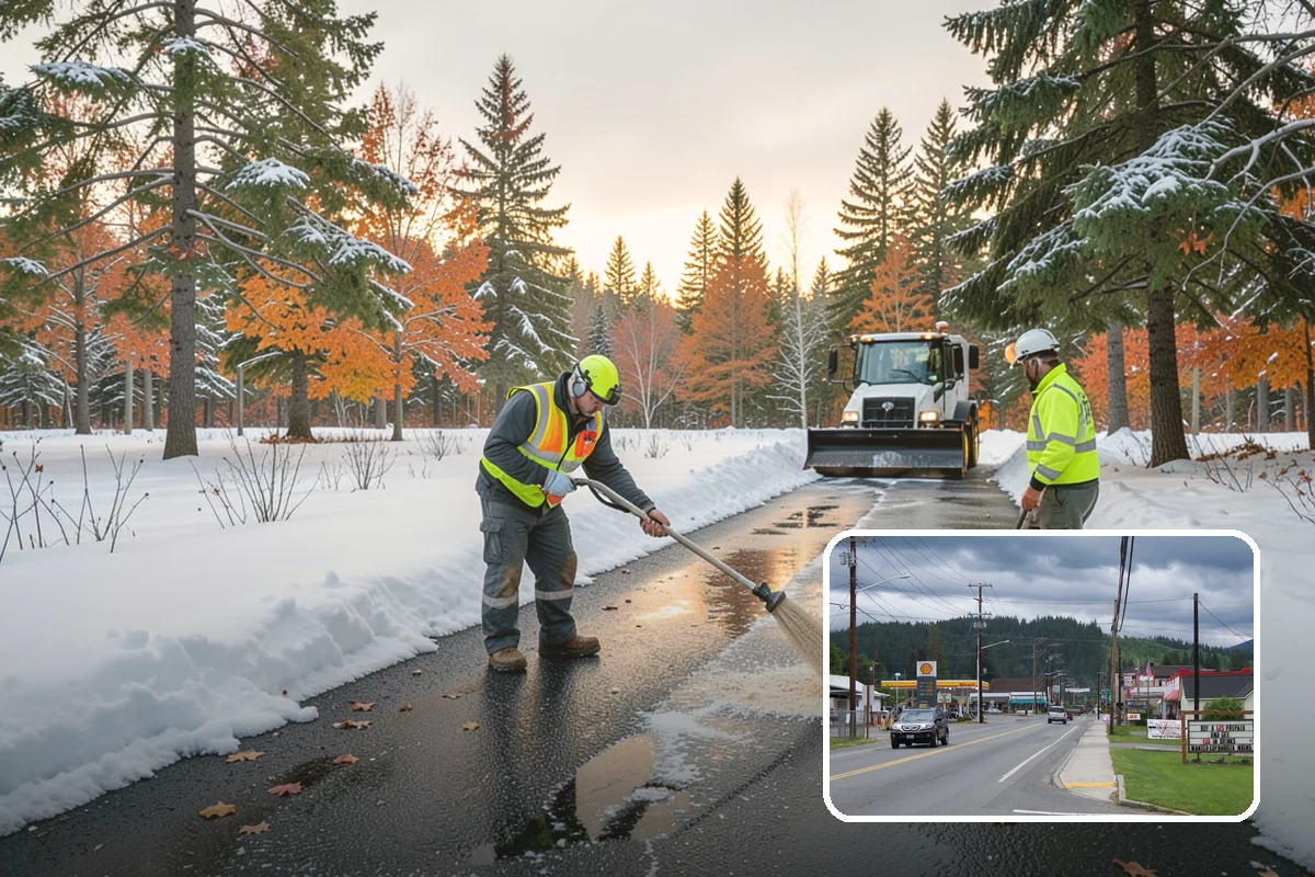 Walk-Behind Snow Blowing in Granite Falls, Snohomish County, WA - Precise clearing of sidewalks and entries