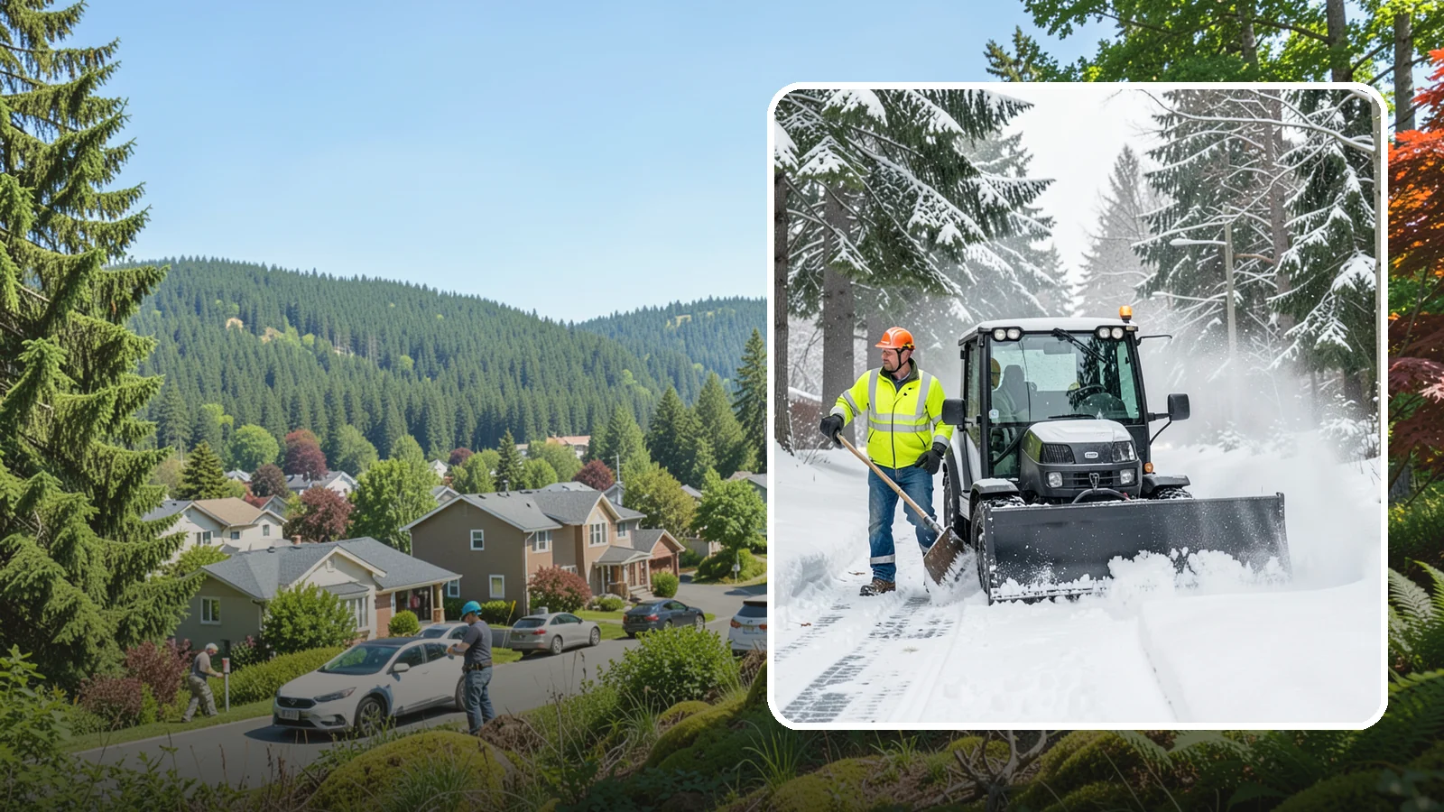 Walk-Behind Snow Blowing in Index, Snohomish County, WA - Our walk-behind blowers handle sidewalks, entryways, and tight spaces where precision matters most.