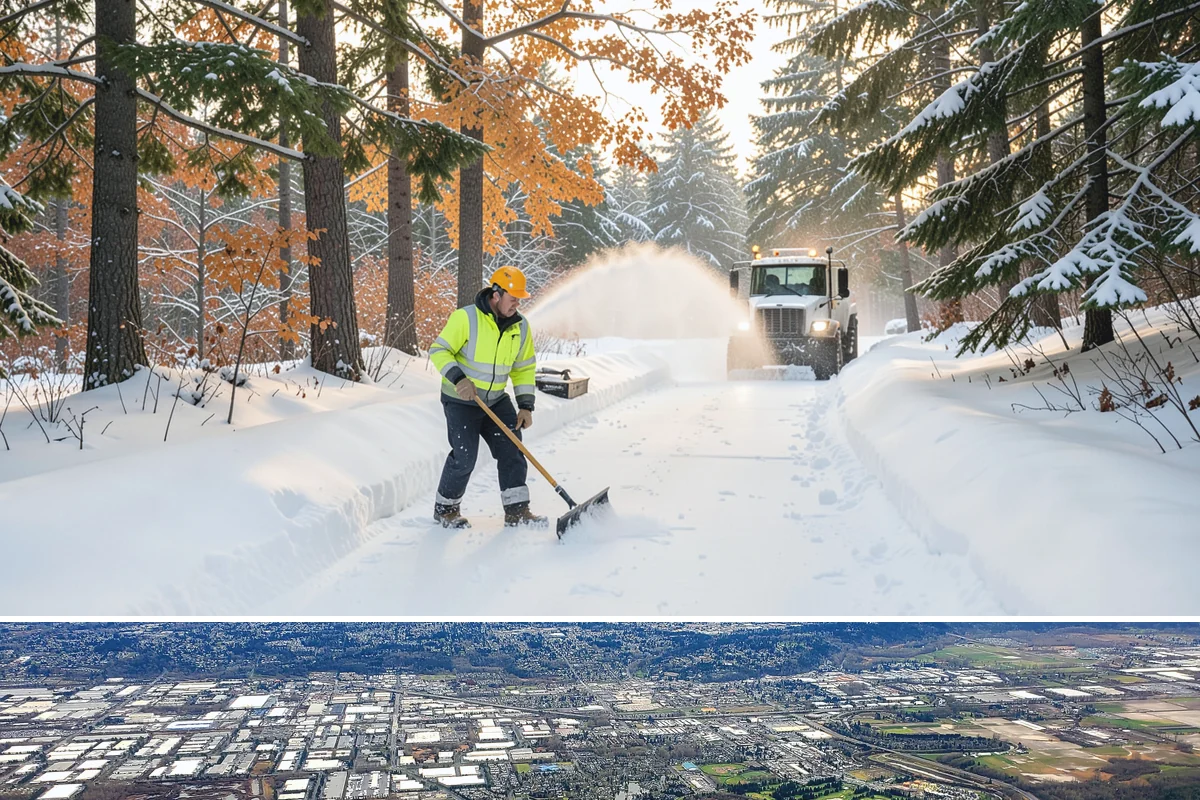 Walk-Behind Snow Blowing in Kent, King County, WA - Walk-behind blowing is essential for pedestrian safety throughout the December-to-February snow window.