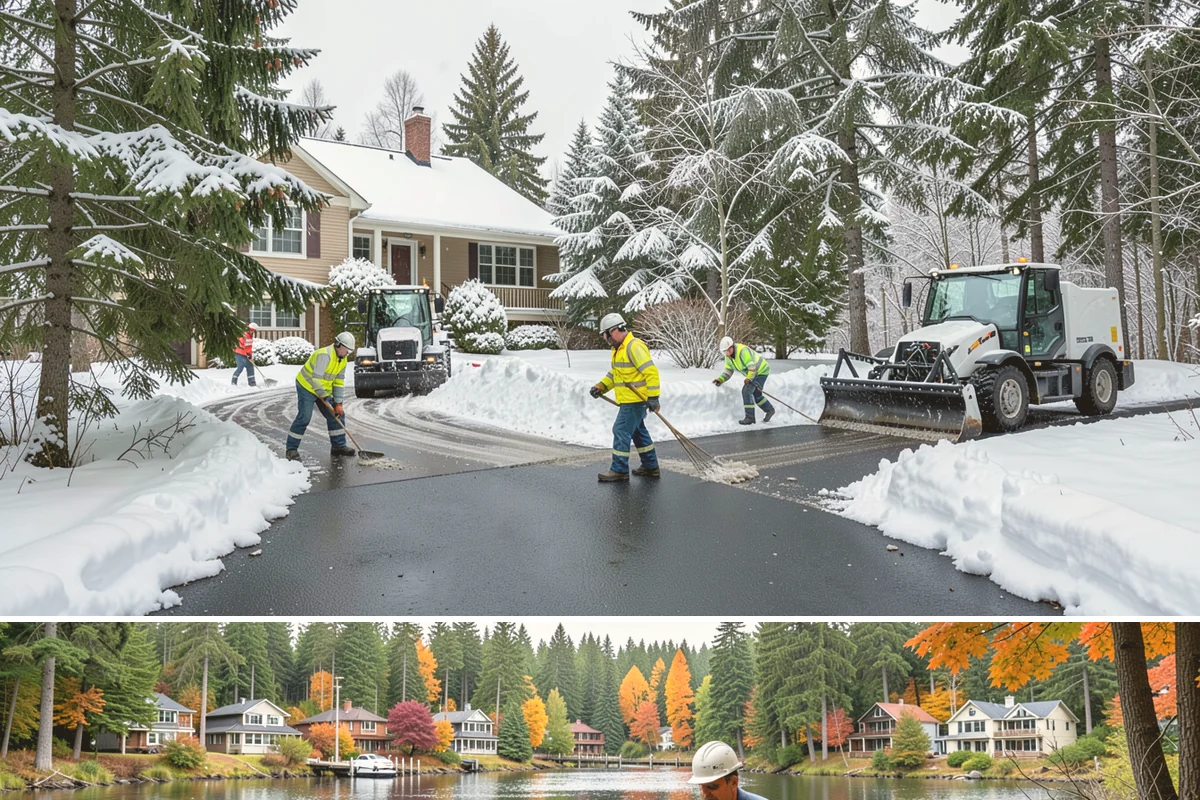 Walk-Behind Snow Blowing in La Conner, Skagit County, WA - Walk-behind blowing is essential for pedestrian safety throughout the December-to-February snow window.