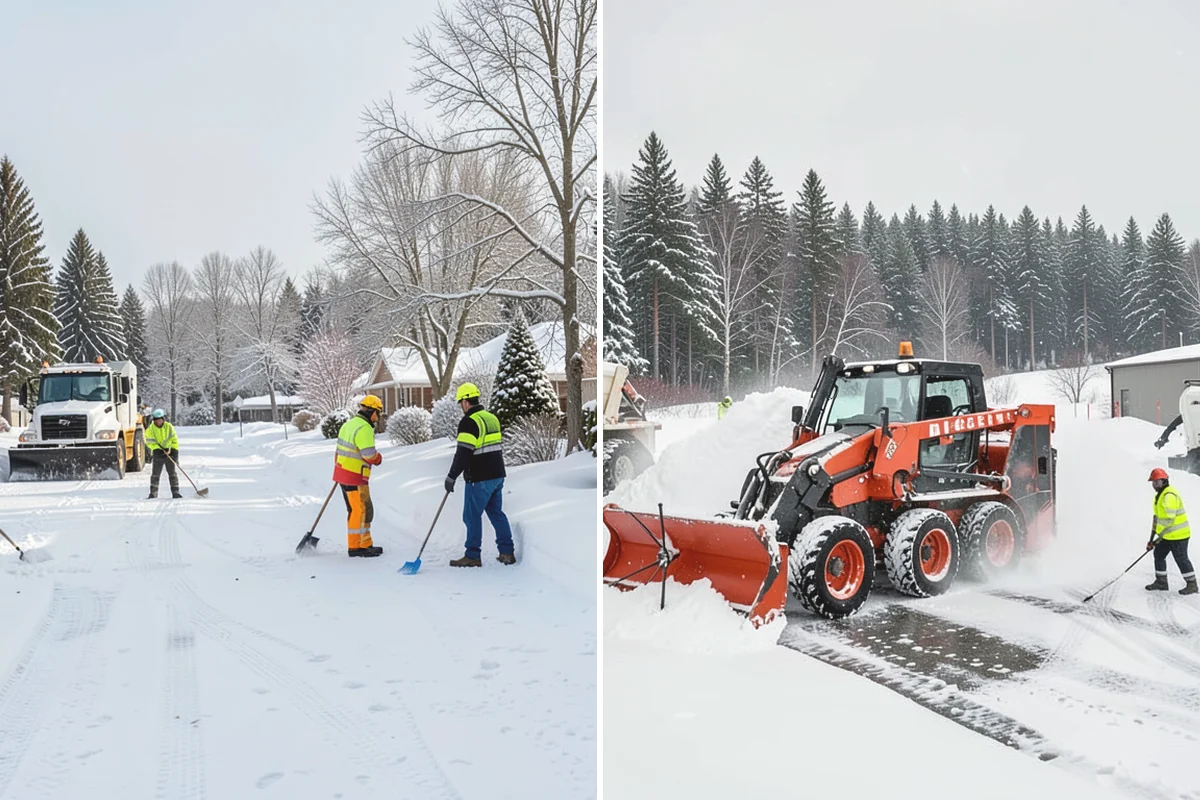 Walk-Behind Snow Blowing in Lake Stevens, Snohomish County, WA - Map pedestrian routes and priority entries