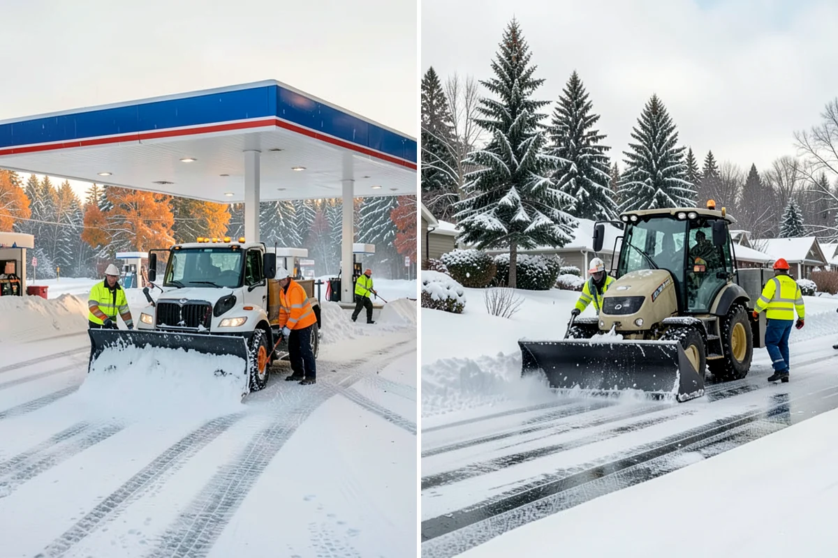Walk-Behind Snow Blowing in Lakewood, Pierce County, WA - Map pedestrian routes and priority entries
