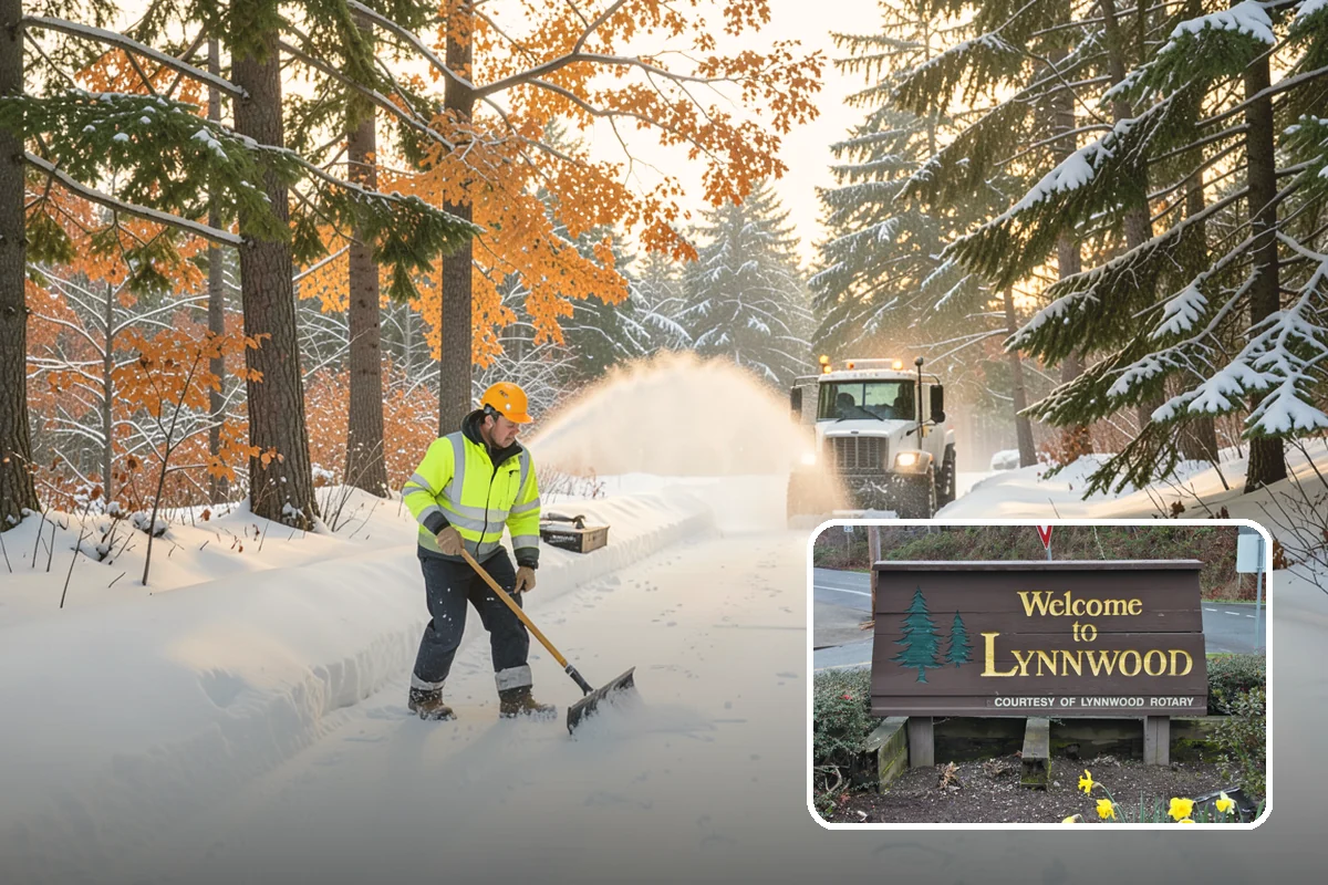Walk-Behind Snow Blowing in Lynnwood, Snohomish County, WA - Precise clearing of sidewalks and entries