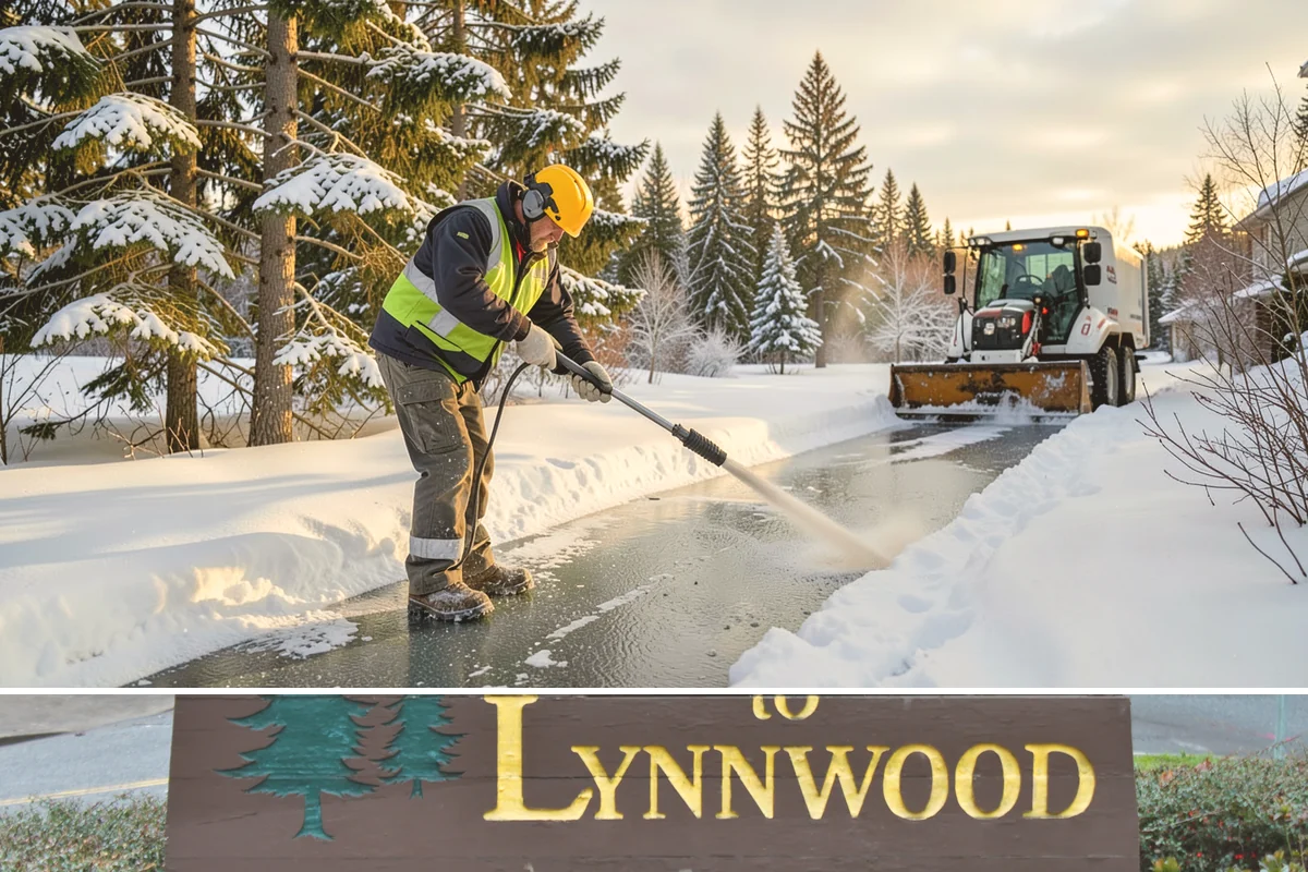 Walk-Behind Snow Blowing in Lynnwood, Snohomish County, WA - Walk-behind blowing is essential for pedestrian safety throughout the December-to-February snow window.