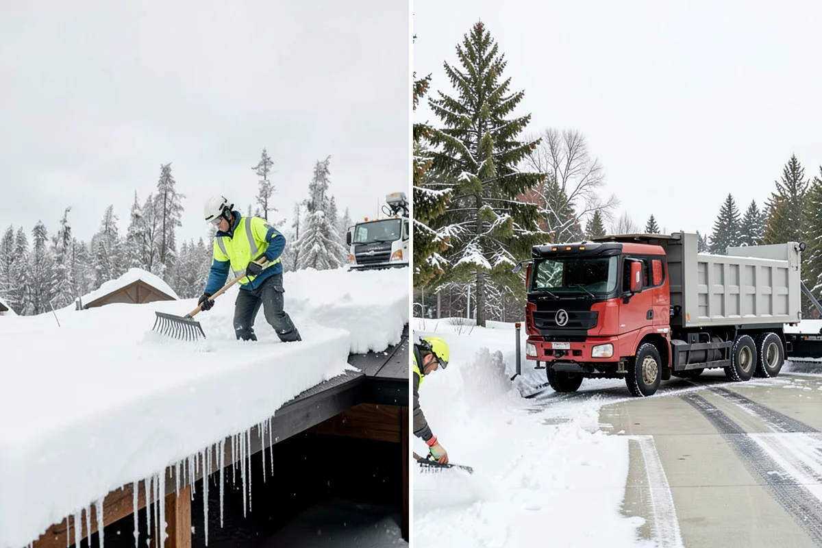Walk-Behind Snow Blowing in Maple Valley, King County, WA - Map pedestrian routes and priority entries