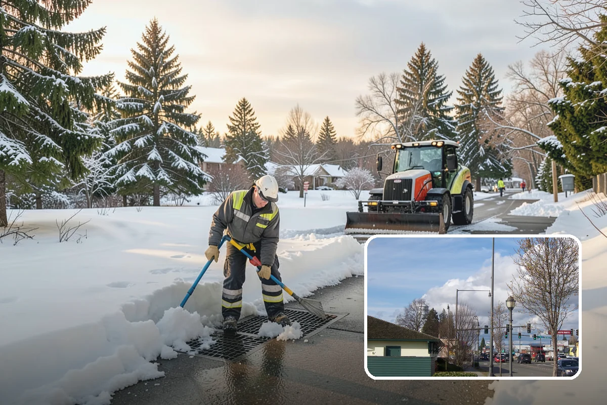 Walk-Behind Snow Blowing in Marysville, Snohomish County, WA - Precise clearing of sidewalks and entries