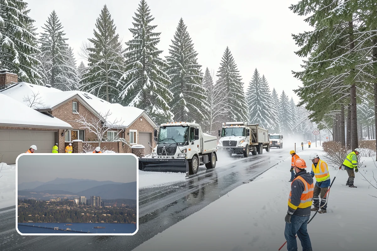 Walk-Behind Snow Blowing in Medina, King County, WA - Precise clearing of sidewalks and entries