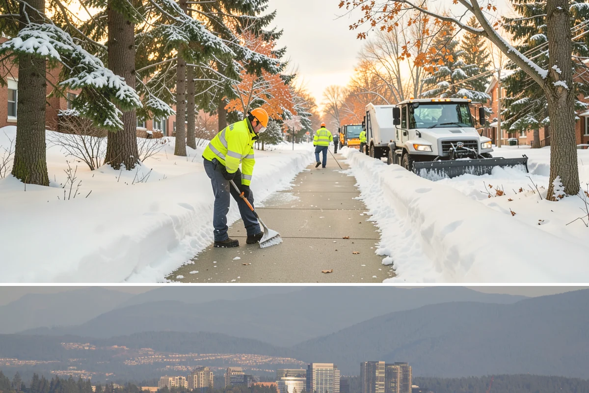 Walk-Behind Snow Blowing in Medina, King County, WA - Walk-behind blowing is essential for pedestrian safety throughout the December-to-February snow window.