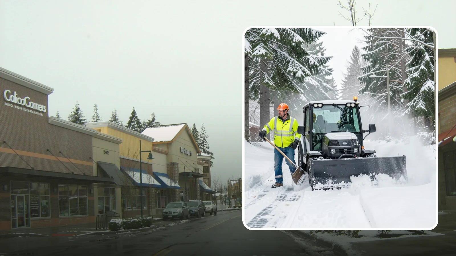 Walk-Behind Snow Blowing in Mill Creek, Snohomish County, WA - Our walk-behind blowers handle sidewalks, entryways, and tight spaces where precision matters most.