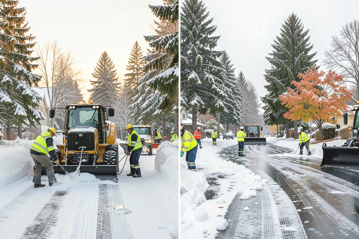 Walk-Behind Snow Blowing in Mill Creek, Snohomish County, WA - Map pedestrian routes and priority entries