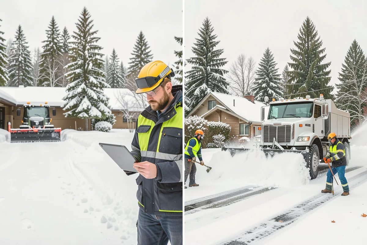 Walk-Behind Snow Blowing in Mount Vernon, Skagit County, WA - Map pedestrian routes and priority entries