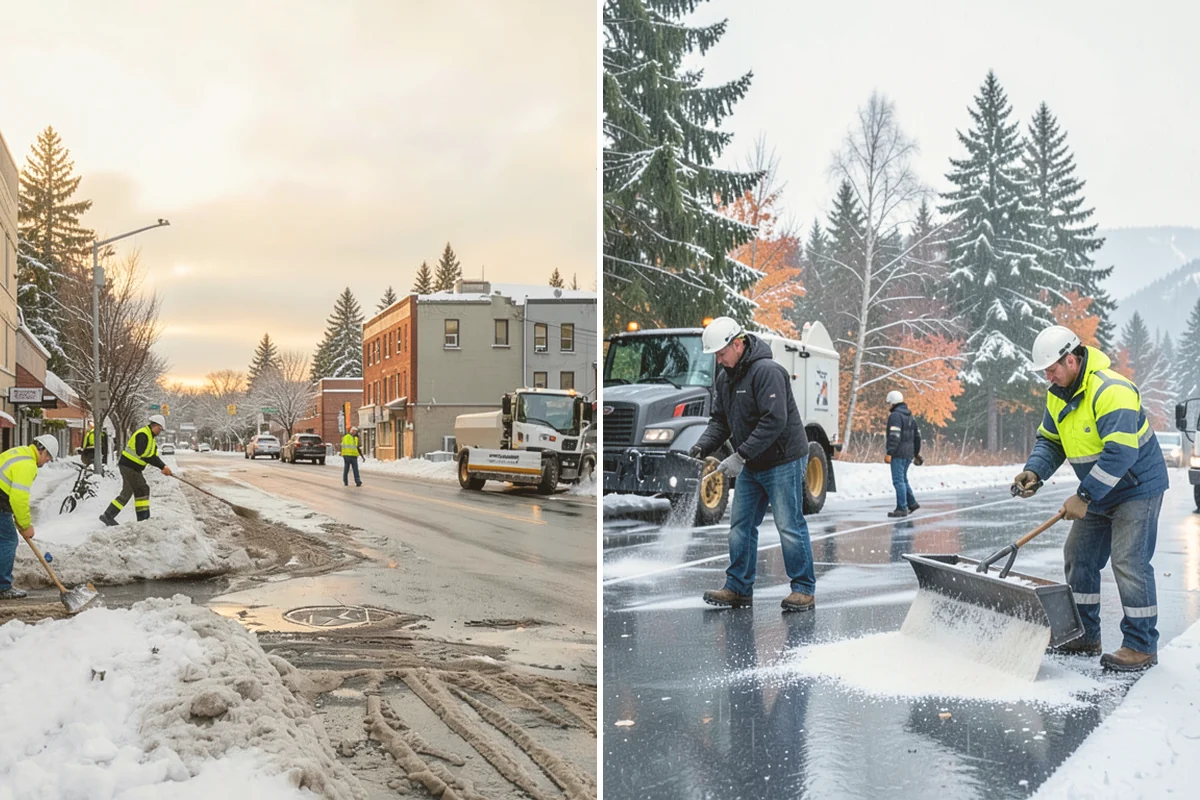 Walk-Behind Snow Blowing in Newcastle, King County, WA - Map pedestrian routes and priority entries