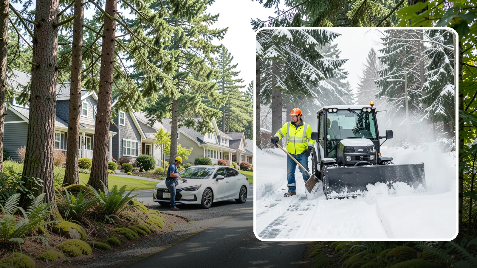 Walk-Behind Snow Blowing in Normandy Park, King County, WA - Our walk-behind blowers handle sidewalks, entryways, and tight spaces where precision matters most.
