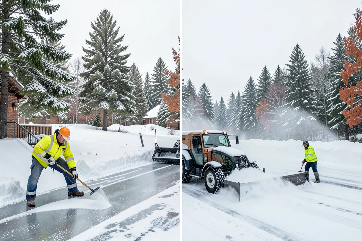 Walk-Behind Snow Blowing in Normandy Park, King County, WA - Map pedestrian routes and priority entries