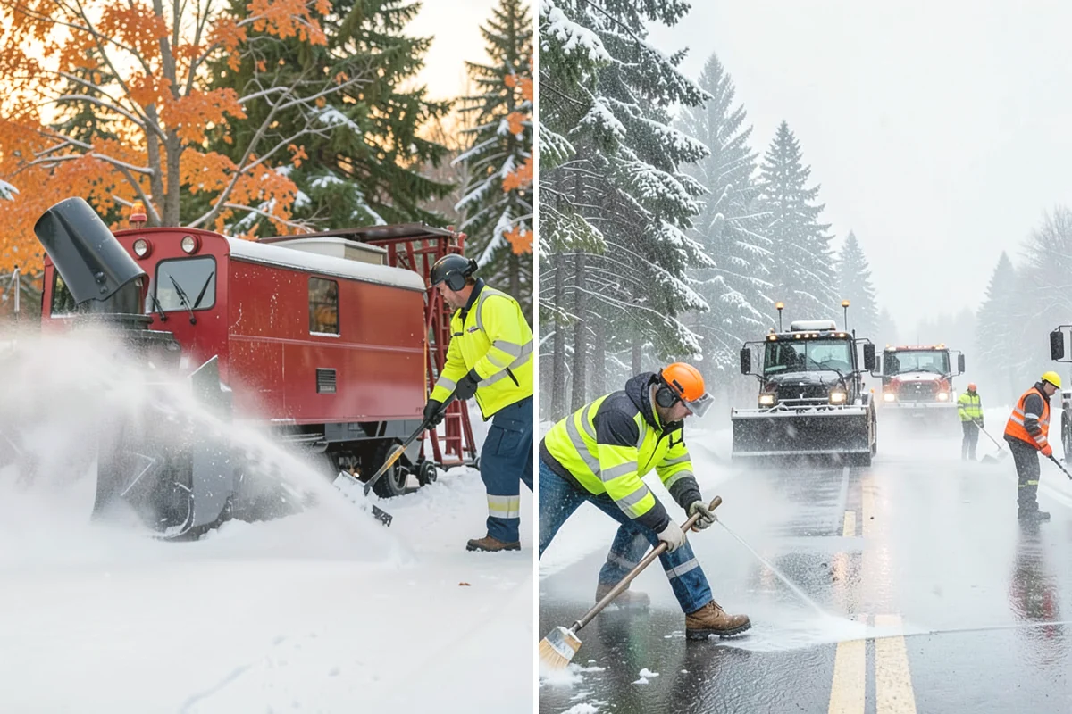 Walk-Behind Snow Blowing in Oak Harbor, Island County, WA - Map pedestrian routes and priority entries