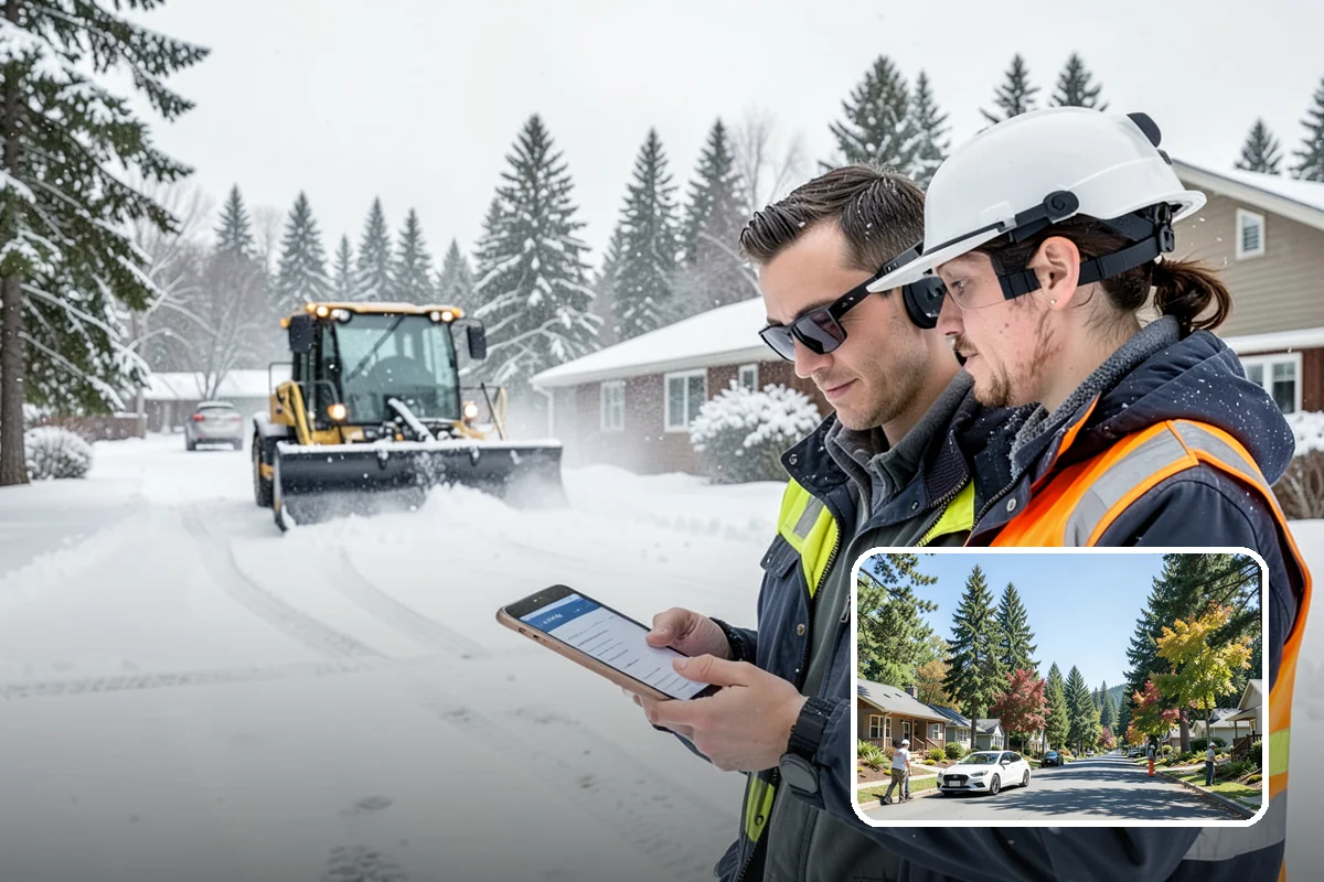 Walk-Behind Snow Blowing in Orting, Pierce County, WA - Precise clearing of sidewalks and entries