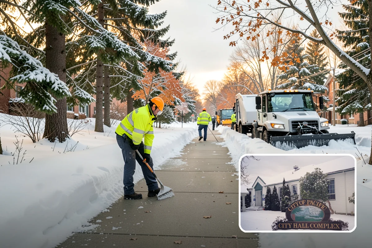 Walk-Behind Snow Blowing in Pacific, King County, WA - Precise clearing of sidewalks and entries