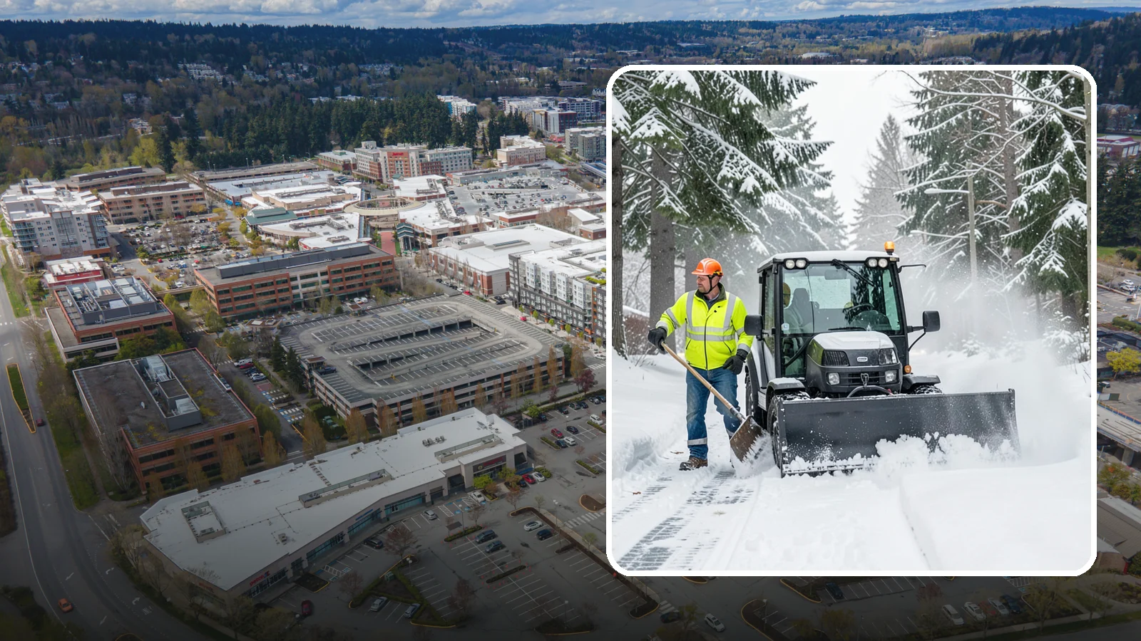 Walk-Behind Snow Blowing in Redmond, King County, WA - Our walk-behind blowers handle sidewalks, entryways, and tight spaces where precision matters most.