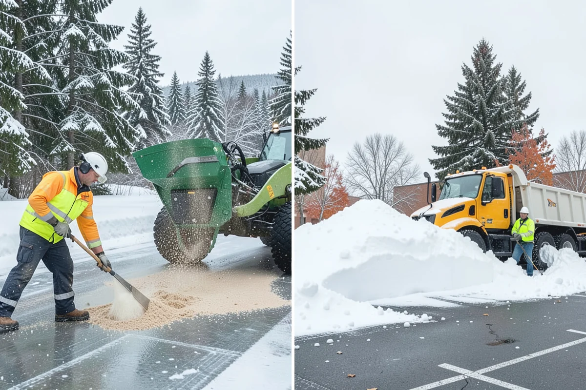 Walk-Behind Snow Blowing in Redmond, King County, WA - Map pedestrian routes and priority entries