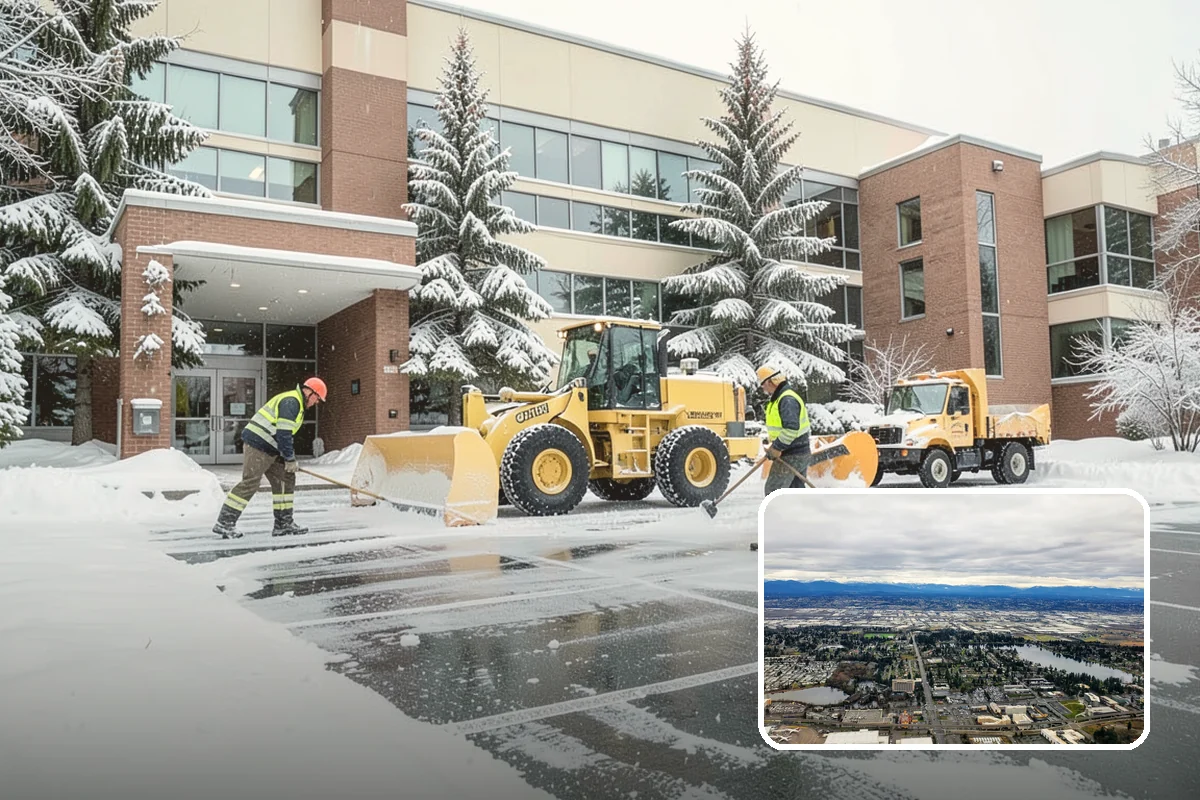Walk-Behind Snow Blowing in SeaTac, King County, WA - Precise clearing of sidewalks and entries