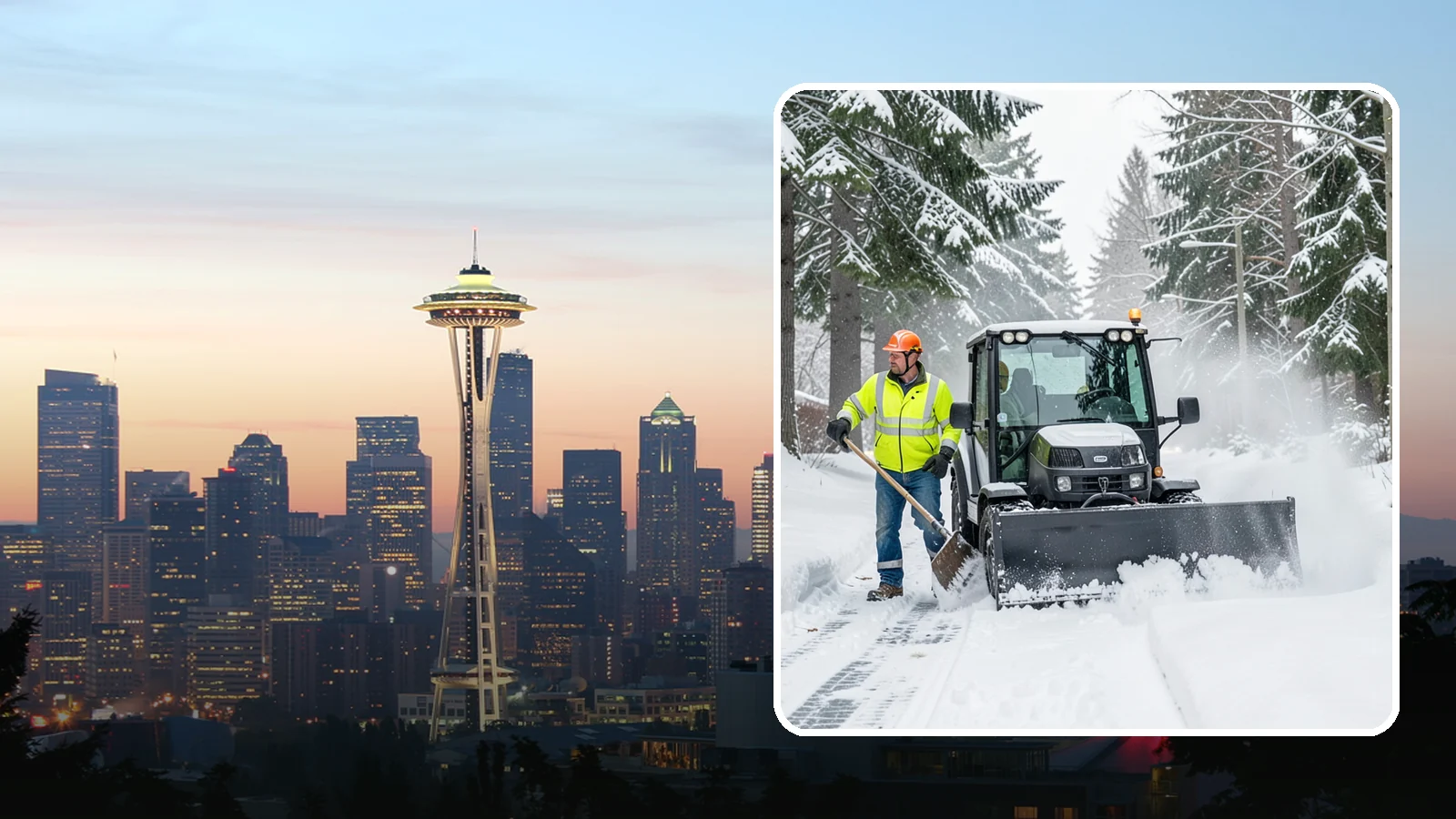 Walk-Behind Snow Blowing in Seattle, King County, WA - Our walk-behind blowers handle sidewalks, entryways, and tight spaces where precision matters most.