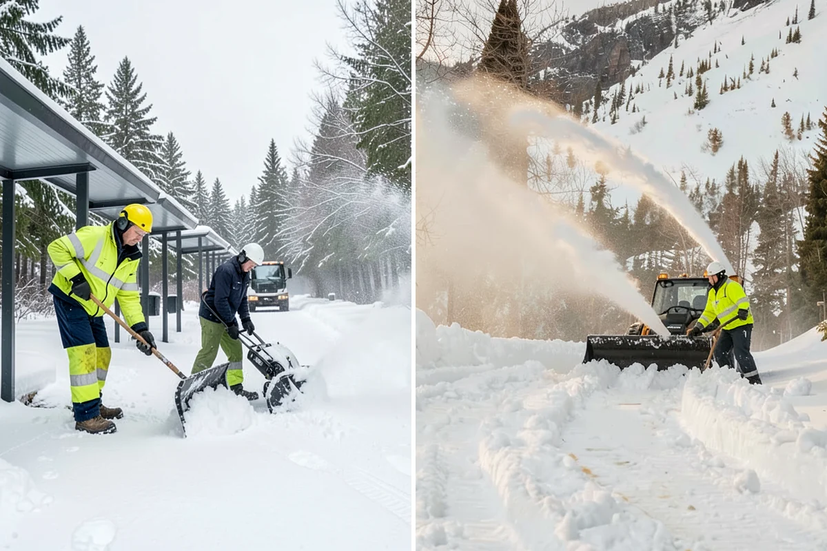 Walk-Behind Snow Blowing in Seattle, King County, WA - Map pedestrian routes and priority entries