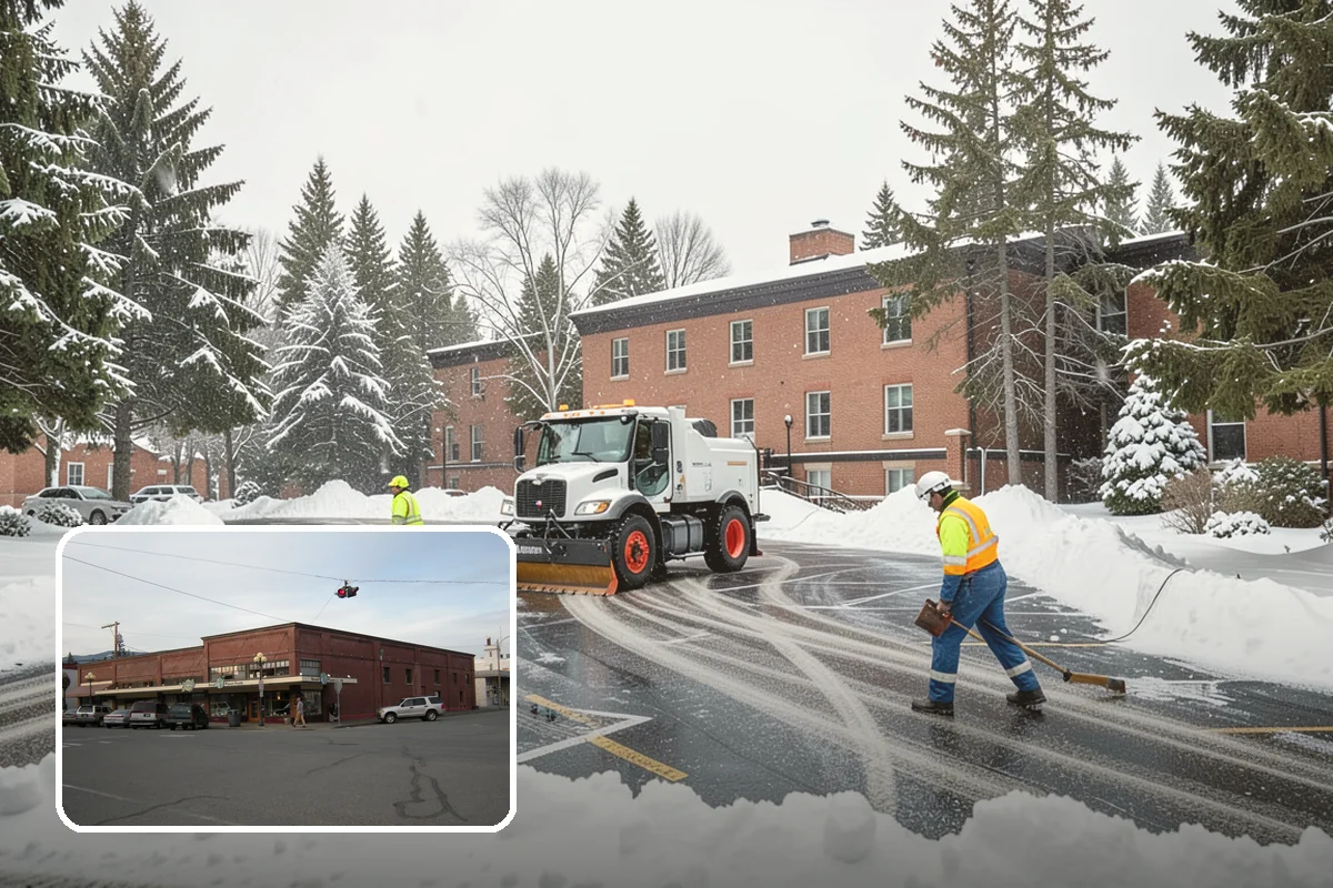 Walk-Behind Snow Blowing in Sedro-Woolley, Skagit County, WA - Precise clearing of sidewalks and entries