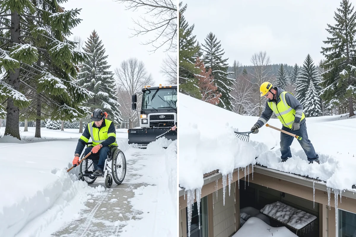 Walk-Behind Snow Blowing in South Prairie, Pierce County, WA - Map pedestrian routes and priority entries